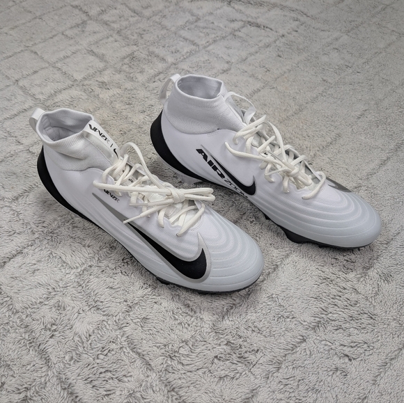 Nike Air Zoom Vapor Pro 1 White Black Football Cleats Mens Sz 12.5 IB2495-105